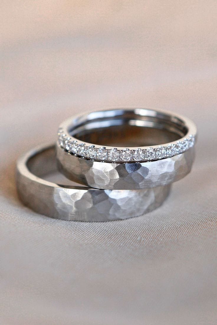 Anillos de compromiso discount y matrimonio de plata